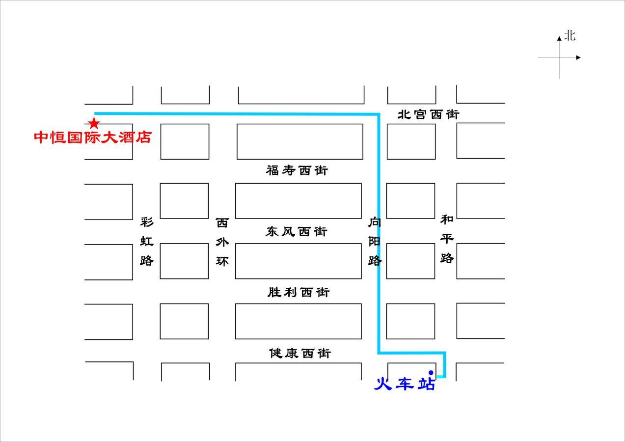 Zhongheng International Hotel Weifang Exterior foto